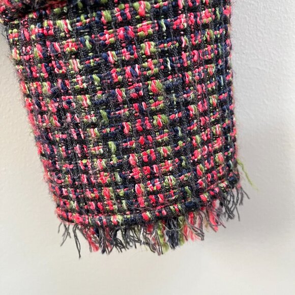 DEPT BV Tweed Women's Blazer Navy Pink Military Size Small‎ - Picture 3 of 10